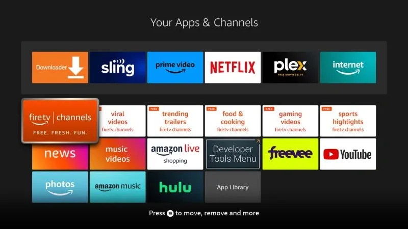 Fire stick Channels