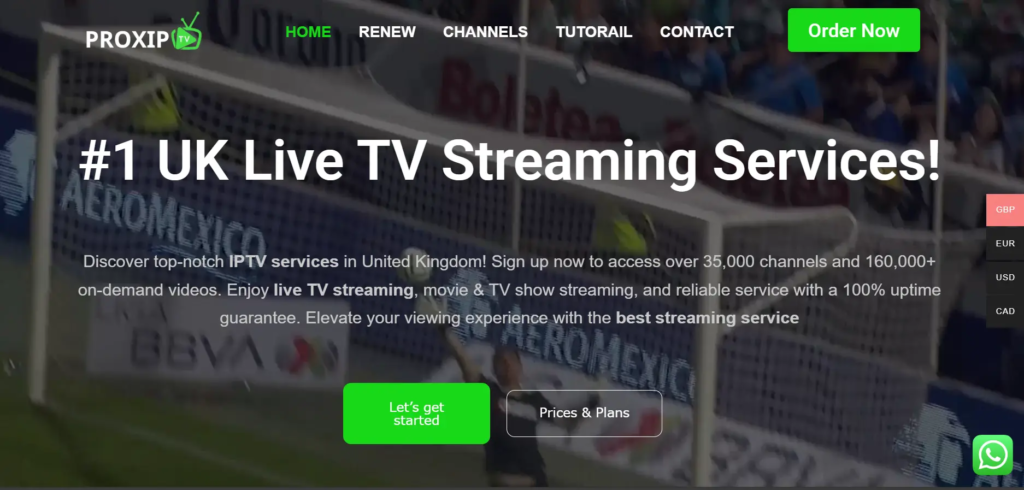 PROXIPTV - 4th BEST IPTV UK
